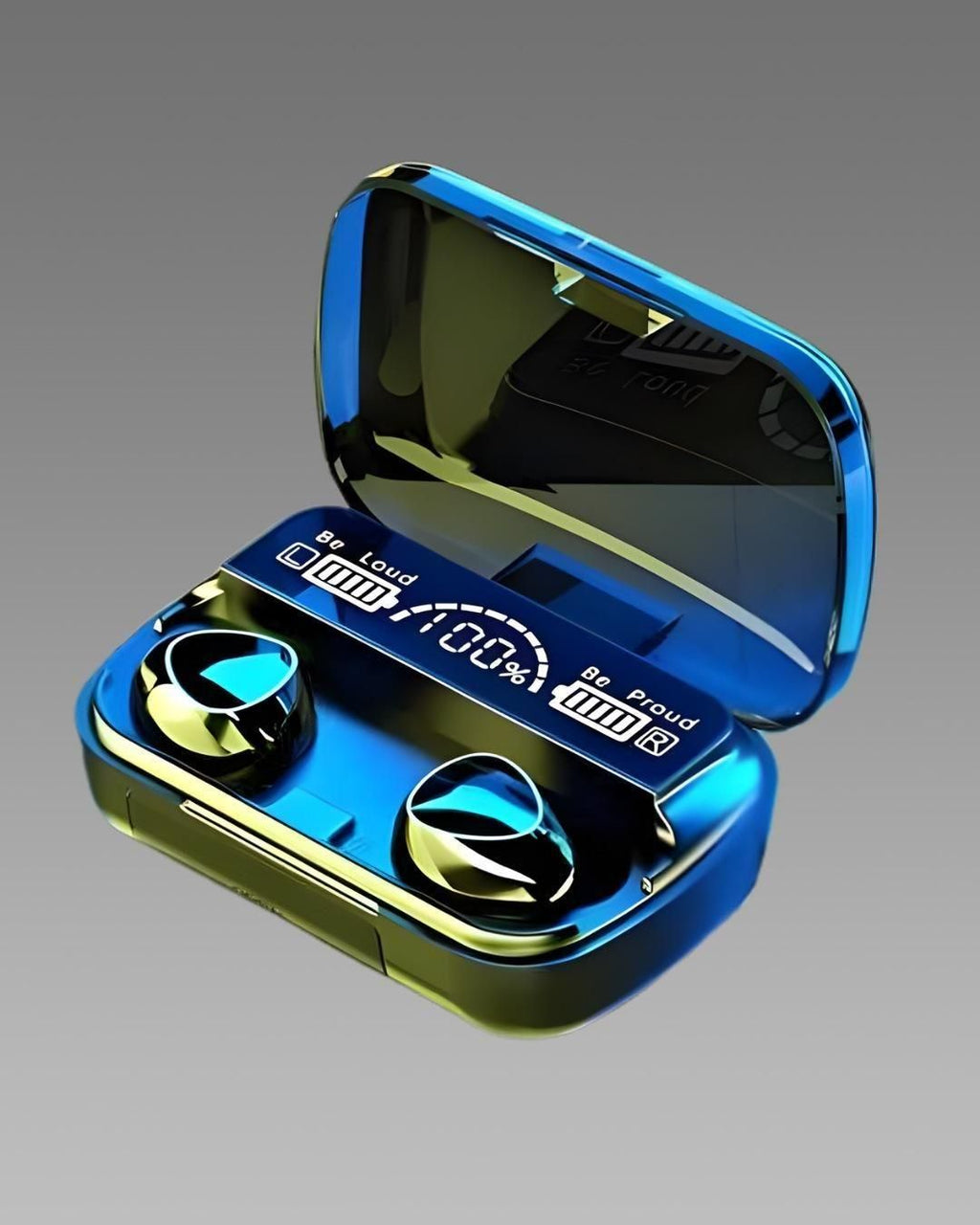 M10 TWS Wireless Earphone Touch Noise Reduction Digital Display Black