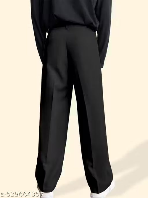 Korean Style Straight Fit Formal Pants – Premium Aesthetic Trouser