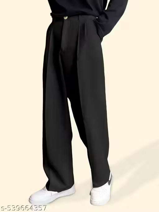Korean Style Straight Fit Formal Pants – Premium Aesthetic Trouser