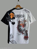 Men’s Premium Japanese Anime T-Shirt – Tsubasa Dragon Fish Design | Samurai Streetwear Tee