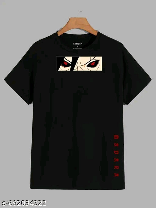 Men’s Premium Black Anime Graphic T-Shirt – Madara Power Design | Streetwear Oversized Tee