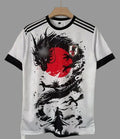 Men’s Japanese Dragon Samurai Graphic T-Shirt | White Anime Streetwear Premium Tee