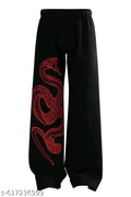 Men’s Black Dragon Print Jogger Pants | Japanese Streetwear Oversized Track Pants