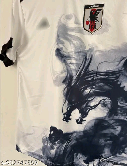 Men’s Japanese Smoke Dragon Graphic T-Shirt | White Anime Streetwear Premium Tee